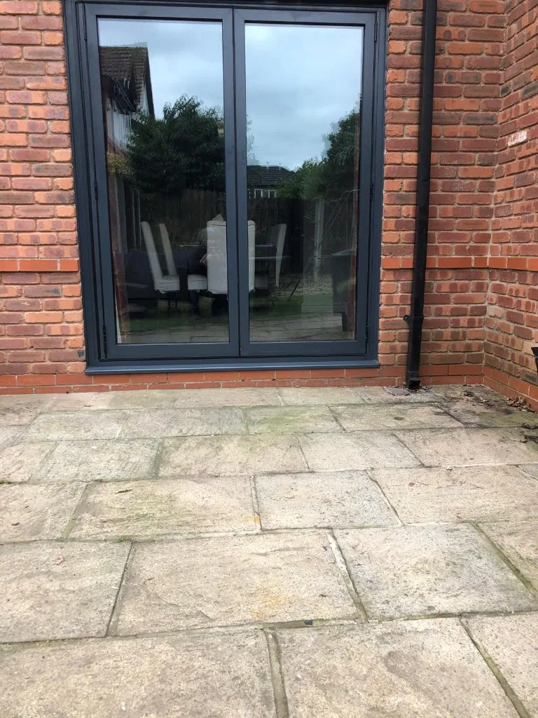 Anthracite grey aluminium French doors